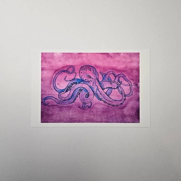 ๐ Prints - Octopus Gouache Painting - Picture 5 of 9